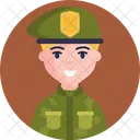 Soldier Green Badge Icon