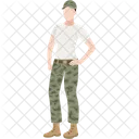 Army Combatant Man Icon