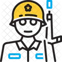 Soldier Man Of War Fighter Icon
