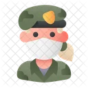 Soldier Avatar Woman Icon