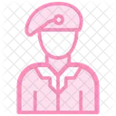 Soldiers Duotone Line Icon Icon