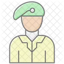 Soldiers Lineal Color Icon Icon