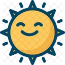 Soleil Heureux Emoji Icône