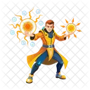 Mage Du Soleil Personnage Jeu Icône