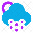 Soleil Nuage Neige Icon