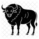 Caucasian Wisent Animal Fauna Icon