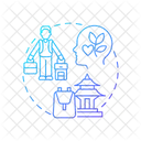 Solo Travel Individual Self Discovery Icon
