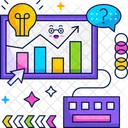 Solucao Grafico De Analise Grafico Analitico Ícone