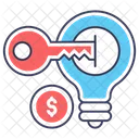 Solucao Chave Seguranca De Ideias Protecao De Ideias Ícone