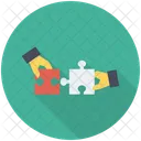 Solution Teamwork Jigsaw Icon