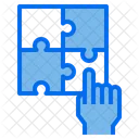 Hand Jigsaw Puzzle Icon