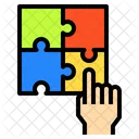 Hand Jigsaw Puzzle Icon