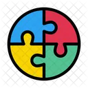 Teamwork Solution Puzzle Icon