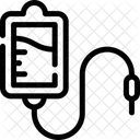 Solution Saline Via Patient Equipement Medical Icon