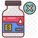 Solvent Free Medicine Bottle Icon