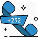 Somalia Country Code Phone Code Icon