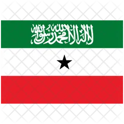 Somalilandia Flag Icono