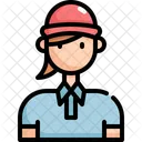 Sombrero Mujer Usuario Icono