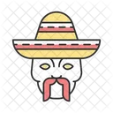 Sombrero Head Cap Icon