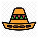 Sombrero Mexican Mexico Icono
