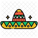 Sombrero Cinco De Mayo Mexican Icono