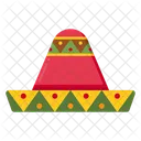Chapeu Cinco De Mayo Mexicano Ícone