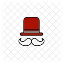 Sombrero bigote  Icono