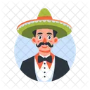 Sombrero Culture Character Person Icon