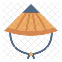 Sombrero de bambú  Icono