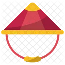 Sombrero de bambú  Icono