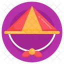 Sombrero de bambú  Icono