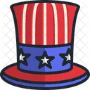 Sombrero De Copa Estados Unidos De America Pais Ee Uu Culturas Icon