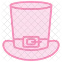 Icono De Linea Duotono Sombrero Duende Icono