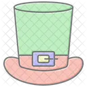 Icono De Color Lineal Sombrero De Duende Icono