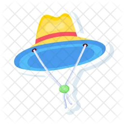 Sombrero de pesca  Icono