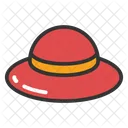 Sombrero de playa  Icono