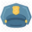 Gorro De Policia Ropa Policia Icono