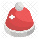 Santa Hat Hat Santa Cap Icono