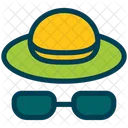 Sombrero de verano  Icono