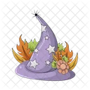 Sombrero Espeluznante Bruja Halloween Icono