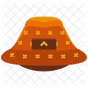 Sombrero de flores  Icono