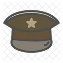 Sombrero Militar Icono