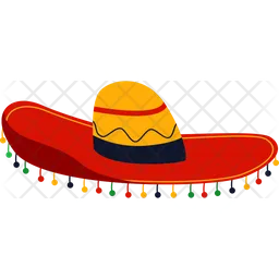 Sombrero tradicional de mexico  Icono