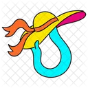 Vibrante Ilustracion De Sombrero De Verano Usando Un Sombrero Para El Sol Sombreros De Verano Icono