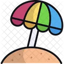 Sombrilla Sombrilla De Playa Icono