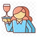 Sommelier feminino  Ícone