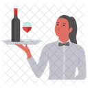 Sommelier Wine Steward Waiter Icon