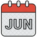 Sommer Monat Kalender Icon