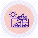 Sommer Farbkreis Symbol Icon