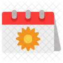 Sommer Kalender Sommerkalender Symbol